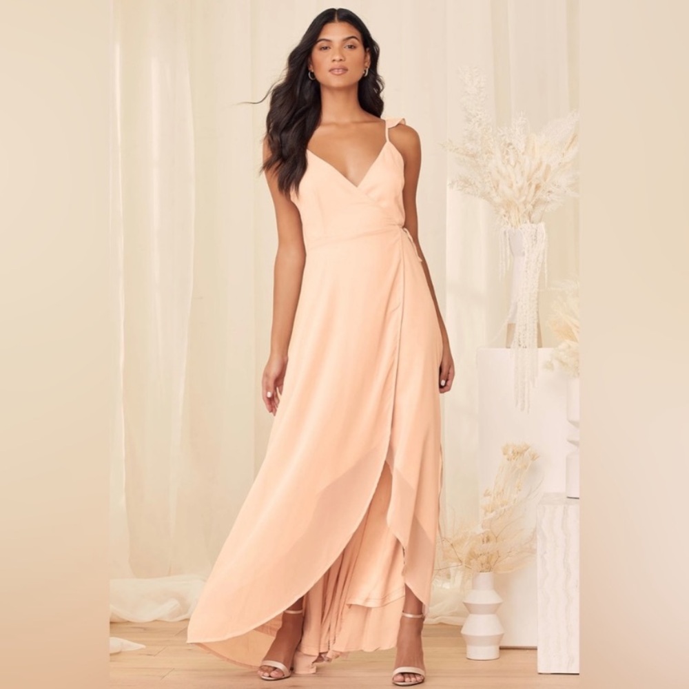 Lulus Here’s to Us High Low Wrap Dress